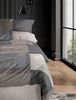 Irisette Mako Satin Bettwäsche Wave 8672-80 Kariert Grau Natur 135x200 Bild 2