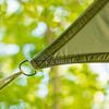 Lumaland Sonnensegel 2x4m Rechteckig HDPE | UV Schutz 90% | Wetterfest | Schattenspender | Balkon Terrasse Garten | Camping | Grau Weiß Bild 5