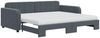 vidaXL Tagesbett Ausziehbar mit Matratzen Dunkelgrau 90x190 cm Samt 3196967 Bild 2