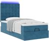 vidaXL Ottoman-Bett mit Matratzen & LEDs Dunkelblau 80x200 cm Samt 3314430 Bild 4