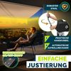 tillvex Klemmmarkise 300 cm Taupe mit Solar LED mit Handkurbel Balkon | Balkonmarkise ohne Bohren | Markise UV-beständig & höhenverstellbar | Sonnenschutz wasserdicht Bild 5