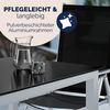 CASARIA® Aluminium Sitzgruppe Bern 8+1 klappbare Hochlehner Silber Bild 5