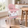 oyajia Kinderstuhl Kinderklappstuhl, Kinder-Esstuhl​, 3 in 1 Babystuhl, Kombiessstuhl (Babystuhl mit Tablett und 5-Punkt-Gurt, Fußstütze, Einfach zu Reinigen), Baby Wippe, ab 6 Monaten bis 3 Jahren Bild 2