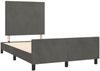 Bettgestell mit Kopfteil Samt Dunkelgrau 120x200 cm Bild 4
