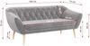 Sofa, Skandinavischer Stil, Holzbeine - PIRS - 3 Sitzer - Hellgrau - Velvet Bild 3