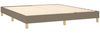 vidaXL Polsterbett mit Matratze Taupe 160x200 cm Stoff Bild 4