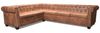 vidaXL Chesterfield-Ecksofa 6-Sitzer Kunstleder Braun 243618 Bild 3