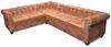 vidaXL Chesterfield-Ecksofa 6-Sitzer Kunstleder Braun 243618 Bild 4