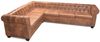 vidaXL Chesterfield-Ecksofa 6-Sitzer Kunstleder Braun 243618 Bild 2