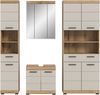 Badkombination B/H/T: 201x191x34 cm in Evoak Oak Nachbildung Bild 2