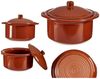Annastore Dampfgartopf Tontopf Cocotte mit Deckel - ofenfest und hitzebeständig, Auflaufform, Cocotte Ofentopf Bild 3
