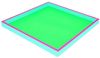 Gift Company Neo Tablett quadratisch (32x2,5x32cm) 3 farbig neon grün/neon pink/türkis Bild 4