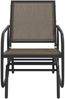 vidaXL Garten-Schaukelstühle 2 Stk. Braun 61x76x87 cm Textilene Stahl 362713 Bild 4