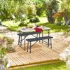 Relaxdays 2er Set Bierbank 102 cm Bild 3