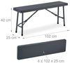 Relaxdays 2er Set Bierbank 102 cm Bild 5