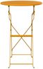 vidaXL Bistrotisch Senf Ø 50 x 71 cm Pulverbeschichteter Stahl 42002963 Bild 4