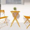 vidaXL Bistrotisch Senf Ø 50 x 71 cm Pulverbeschichteter Stahl 42002963 Bild 3