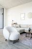 Relaxsessel >Savona< in Weiss, Stoff - 76x68x80cm (BxHxT) Bild 2