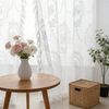 Sunicol Vorhang 2 Stück Französische Spitzenvorhang Durchlässig Gardinen, Vintage-Fensterbehandlung für Wohnzimmer Schlafzimmer Bild 3