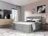 Boxspringbett Schlafzimmerbett LINNEA 200x220cm Stoff Eisblau inkl. Bettkasten Bild 3