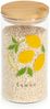 ZELLER 19658 Vorratsglas LEMON 850 ml, Glas/Bambus, ca. Ø 9 x 17 cm Bild 3