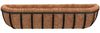 vidaXL Wand-Pflanzkörbe 2 Stk. Kokoseinlage Schwarz 91x20x23 cm Stahl 319356 Bild 4