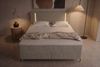 Boxspringbett Titan - Samtstoff - silber - 200x200 cm Bild 5