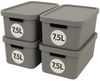 Plastard Aufbewahrungsbox mit Deckel von 7,5 - 31 Liter in verschied, Farben, Transportbox (4er-Set, 4 St), Lagerbox, Spielzeugbox, BPA-Frei Storagebox Bild 5