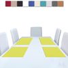 2er Set Tischsets Platzset Tischuntersetzer Platzdeckchen Tischdeko Tischmatte Essensunterlage Maße 30x45 cm, Farbe: grün - olivgrün Bild 2