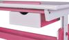Kinderschreibtisch PIJII Pink weiß lackiert Höhe verstellbar Schublade Bild 4
