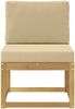 vidaXL Outdoor-Sofagarnitur Weiß und Beige 59 x 63 x 73 cm 901461 Bild 3