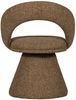 Esszimmerstuhl Winter aus Melange-Stoff, modern und drehbar, sandfarben, gepolstert Bild 4