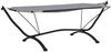vidaXL Outdoor-Loungebett mit Dach Grau Stahl und Oxford-Stoff 317600 Bild 5