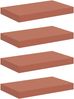vidaXL Wandregal Wandmontiert 4 pcs Rot 40 x 23,5 x 4 cm Holzwerkstoff 42019922 Bild 2