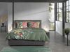 Heckett & Lane Mako-Satin Bettwäsche 135x200 Jean Green Blüten Tropic grün gelb Bild 5