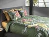 Heckett & Lane Mako-Satin Bettwäsche 135x200 Jean Green Blüten Tropic grün gelb Bild 3