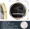ZMH Runder Badezimmerspiegel mit Beleuchtung – LED-Wandspiegel 50 cm IP44, runder Badezimmerspiegel mit Touch-Funktion, mit dimmbarem Licht – Schalter und Antibeschlagfunktion Bild 4