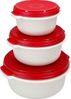 EMSA Mikrowellentopf Micro Family 0,5/1,0/1,5l weiß/rot Bild 4