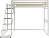 Vente-unique - JOGUI Bett Metall Weiß - B 198 cm x H 197 cm x L 260,5 cm Bild 3