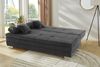 Job 'Lindau' Funktionssofa mit Kissen, Cord grau Bild 2