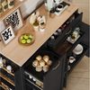 BlingBin Sideboard Küchenschrank mit Türen und Schublade, Buffetschrank, 115 × 40 × 87 cm (1er Set, 1 St, Gewichtskapazität: Deckplatte-50kg, Etagenbrett/Schublade-10kg), Aufbewahrungsschrank mit Ausziehbaren Regalen für Wohnzimmer Küche Bild 4