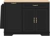 BlingBin Sideboard Küchenschrank mit Türen und Schublade, Buffetschrank, 115 × 40 × 87 cm (1er Set, 1 St, Gewichtskapazität: Deckplatte-50kg, Etagenbrett/Schublade-10kg), Aufbewahrungsschrank mit Ausziehbaren Regalen für Wohnzimmer Küche Bild 2