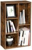 Vasagle Bücherregal, Standregal, mit 5 Fächern, für Wohnzimmer, Arbeitszimmer, Kinderzimmer, Büro, als Raumteiler, 50 x 24 x 80 cm, vintagebraun von Songmics LBC025X01 Bild 5