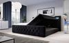 Boxspringbett Gloria mit LED und Stauraum 160x200 Schwarz H2 (bis 70kg) Bild 3