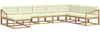 vidaXL Outdoor-Sofagarnitur 8 pcs Weiß und Creme 3386879 Bild 2