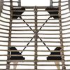 vidaXL Esszimmerstühle 4 Stk. Braun Natürliches Rattan 246854 Bild 4