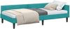 vidaXL Eckbettgestell mit Kopfteil Türkis 80 cm x 200 cm Samt 42016142 Bild 2