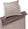 JOOP! Bettwäsche Cornflower Double 4083 17 Taupe Mako Satin 240 x 220 + 2x 80 x 80 cm Bild 2