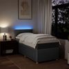 vidaXL Boxspringbett mit Matratze Dunkelgrau 100x200 cm Stoff 3289668 Bild 5