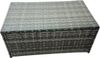 Fimous Hoher Rücken Rattan Ecksofa Set Länger Couchtisch Gartenmöbel Dunkelgrau Linke Option mit Extra Sessel Bild 3